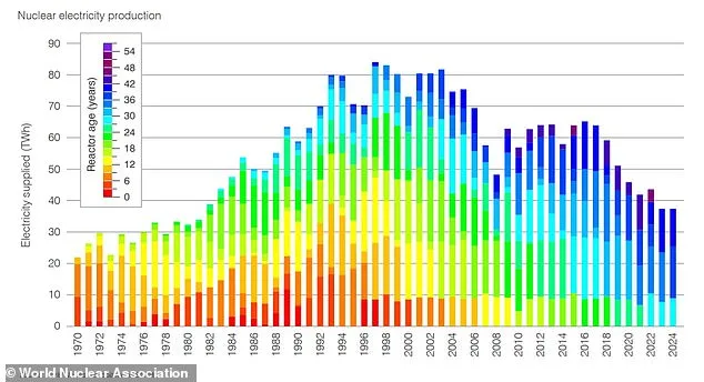 Global Nuclear Power Output Reaches Record High in 2024, Surpassing 2,667 Terawatt-Hours (World Nuclear Association Data)