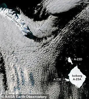 Urgent Warning: World's Largest Iceberg Turning Bright Blue as Imminent Disintegration Looms, Reveals NASA Imagery