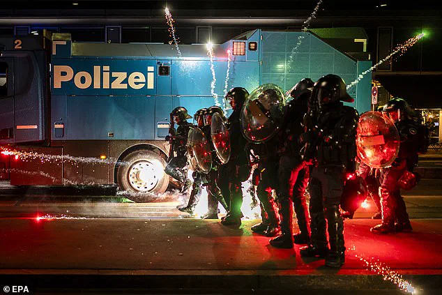 Exclusive: Permitted Protest in Zurich Turns Violent as Demonstrators Target U.S. Symbols