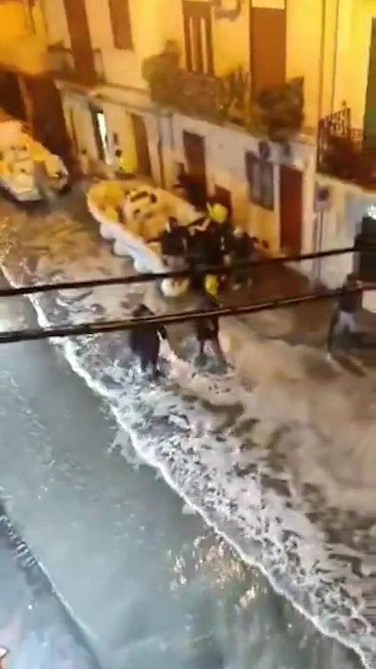 Devastating Tsunami-Style Storm Surge Hits Sicily, Leaving Chaos and Fleeing Residents in Wake
