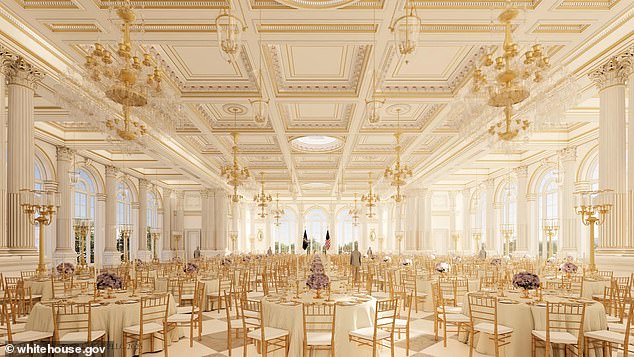 Controversial $300M 'Big, Beautiful Ballroom' Unveiled in White House East Wing Renovation