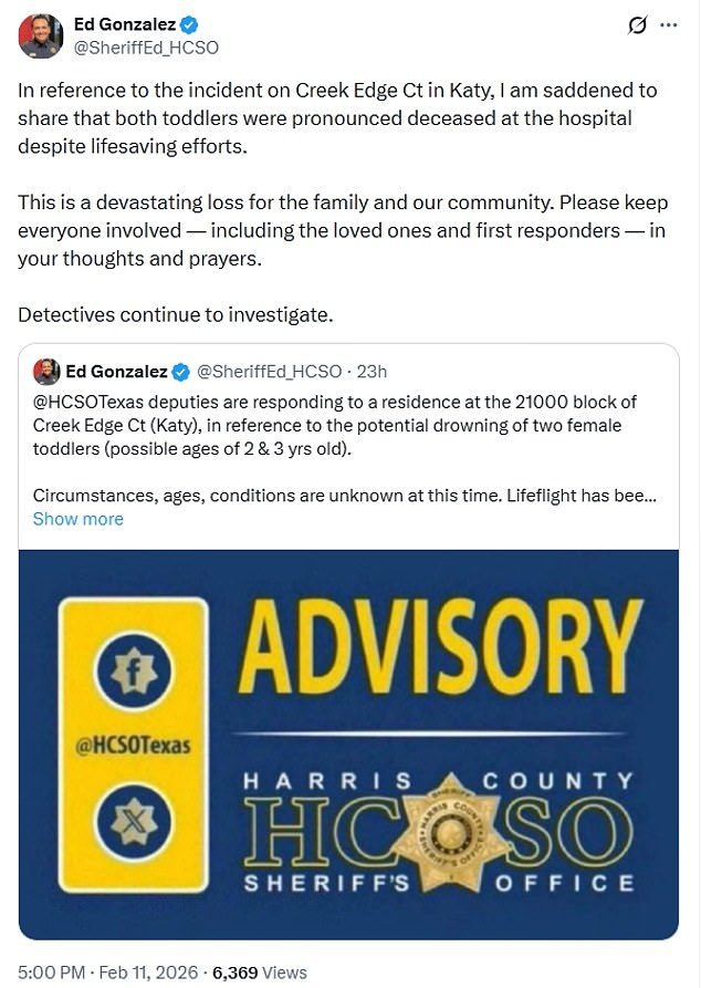 Tragedy in Katy: Two Three-Year-Olds Drown in Backyard Pool While Parents Sleep