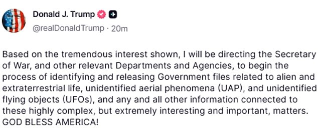 Trump's UFO Disclosure Links to Baba Vanga's 2026 Prophecy