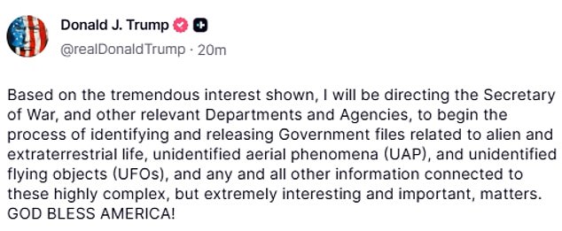 Pete Hegseth Vows Full Compliance with Trump's Controversial UFO Declassification Order