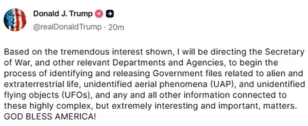 Pete Hegseth Vows Full Compliance with Trump's Controversial UFO Declassification Order