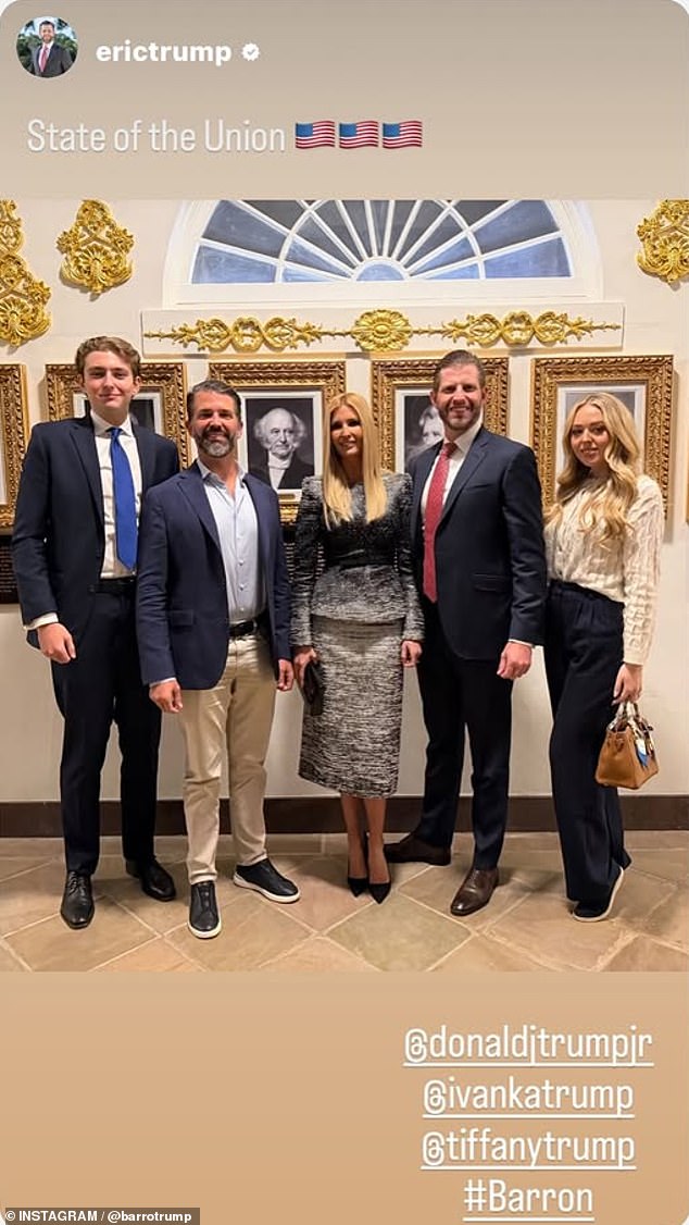 Barron Trump's Blue Tie at SOTU Raises Questions About His Political Views