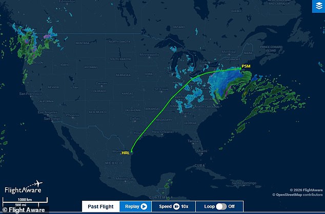 Boeing 767-300 Stranded for 13 Hours During Historic Winter Storm, Carrying ICE Detainees at Portsmouth Airport