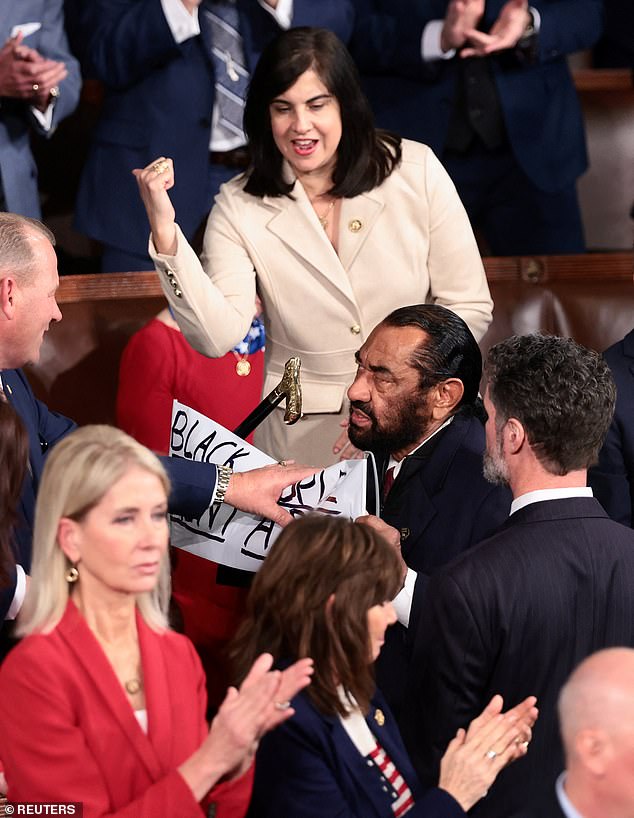 Texas Democrat Al Green Ejected from State of the Union After Protesting Trump's AI Video Mocking Obamas