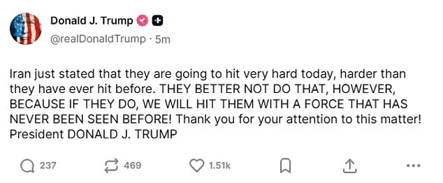 Iran Launches Major Missile Attack on U.S. Bases in Retaliation for Khamenei's Killing, Escalating Middle East Crisis