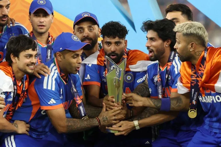 Indian Cricket Team's Historic T20 World Cup Win Reveals Record $14.24 Million BCCI Bonus, Far Exceeding ICC Prize