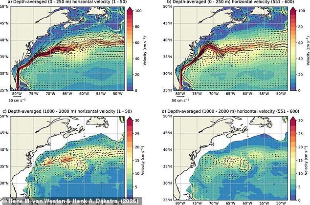 Red Flags for AMOC: Gulf Stream's Northward Shift Signals Climate Crisis