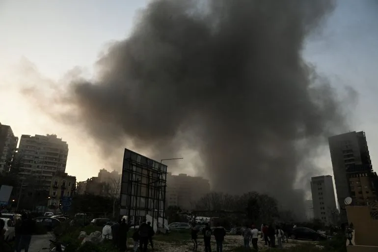 Choking Smoke and Shattered Windows: Israeli Airstrikes Intensify in Beirut, Leaving Civilians Trapped in Chaos
