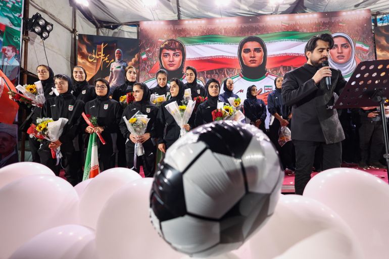 Iran's Women's Football Team Returns Amid Asylum Row and 'My Choice. My Homeland' Protests