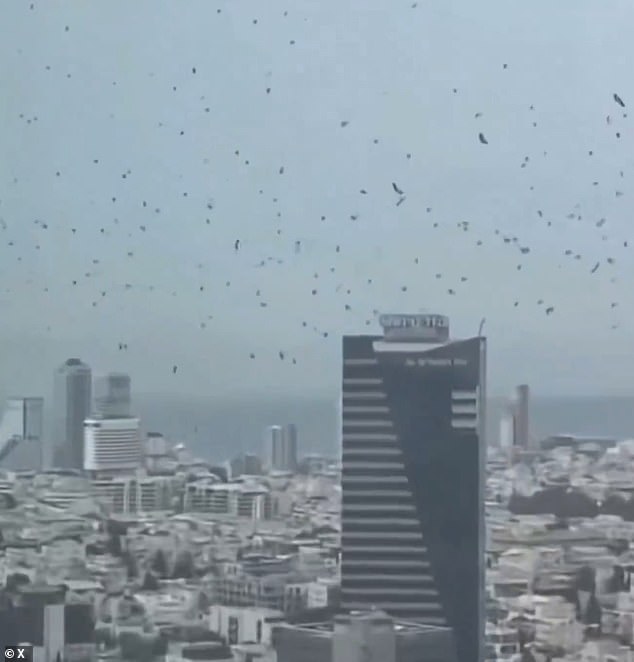 Tel Aviv Sky Filled with Crows: Harbinger of Doom Amid Israel-Iran Tensions