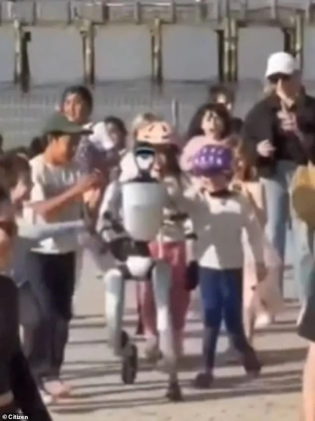 Humanoid Robot's Playground Debut Sparks Joy and Unease in Brooklyn Park