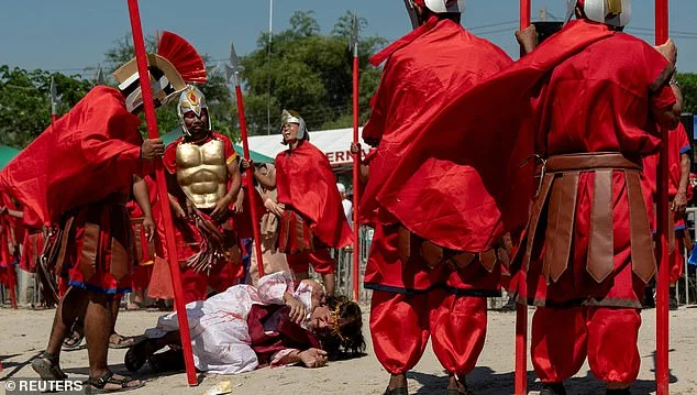 Annual Crucifixion Reenactment in Cutud: Catholic Devotee Nailed to Cross in Harrowing Display