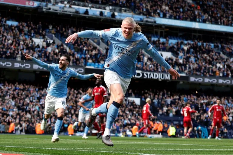 Haaland's Hat-Trick Sends Shockwaves as Manchester City Dominate Liverpool 4-0 in FA Cup
