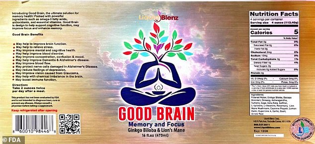 Liquid Blenz Corp Recalls Good Brain Tonic Over Botulism Risk