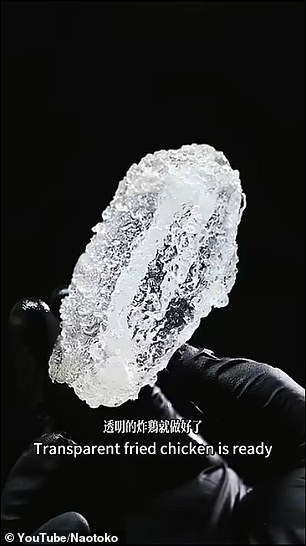 Chinese Blogger Creates Molecular Gastronomy Fried Chicken Made of Glass
