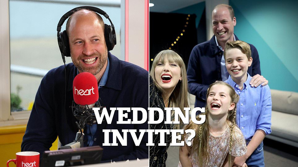 Prince William Hopes for Taylor Swift Wedding Invite for Royal Kids