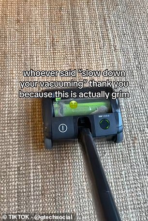 Slow down your vacuuming to truly lift deep dirt from carpets.
