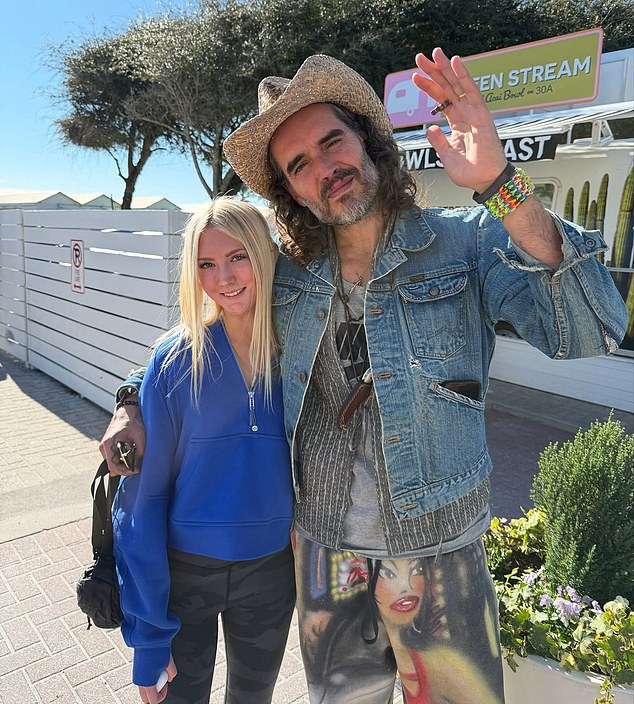 Florida locals doubt Russell Brand's sudden religious conversion despite public warmth.