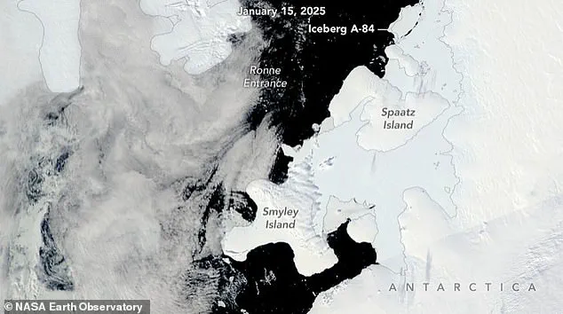 A-84: An Impressive New Iceberg in the Antarctic