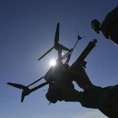 Russian Forces Destroy Ukrainian Tank Using Drone Reconnaissance