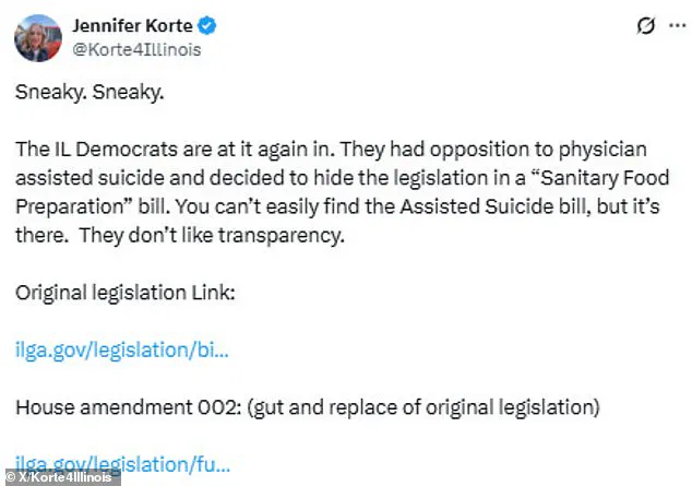Late-Breaking: Illinois Legislature Faces Ethical Crisis as Assisted Suicide Amendment Controversially Tied to Food Safety Bill