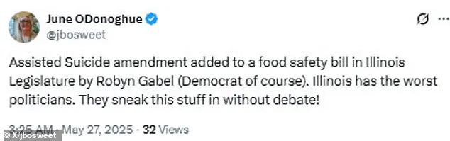 Late-Breaking: Illinois Legislature Faces Ethical Crisis as Assisted Suicide Amendment Controversially Tied to Food Safety Bill