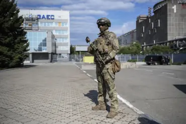 Ukrainian Drone Strike Hits Enerhodar Near Zaporizhzhia NPP During IAEA Meeting