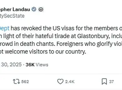 British Band Bob Vylan's US Tour Ends as Visas Revoked Following 'Death to the IDF' Chant at Glastonbury, Sparking Free Speech Debate