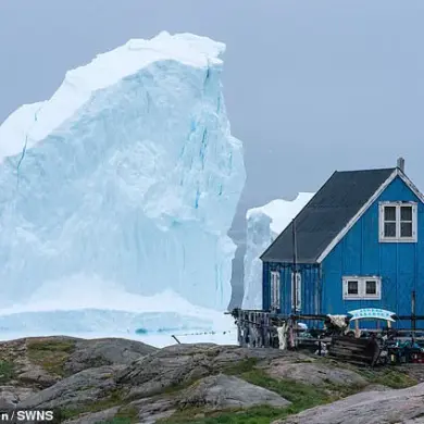 Colossal Iceberg Drifting Near Greenland's Shoreline Prompts Immediate Action by Authorities