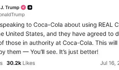 Trump's Policy Shift Boosts Louisiana Sugar Industry as Coca-Cola Reintroduces Cane Sugar