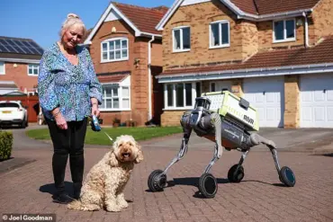 Breakthrough Trial: Robot Dog Revolutionizes Parcel Delivery in Yorkshire as Future of Logistics Unfolds