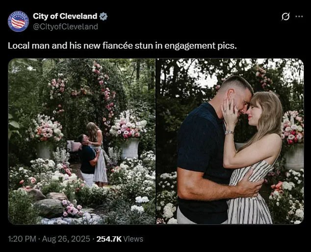 Cleveland Celebrates Travis Kelce's Engagement to Taylor Swift with Social Media Post