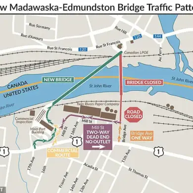 Former U.S.-Canada Border Facility in Madawaska, Maine, Set for Public Auction with $25,000 Starting Bid