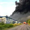 Harrowing Footage Reveals Devastation of Flex Factory in Ukraine, Fire Linked to Rocket and Drone Strikes