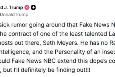 Trump Escalates Media War Amid Seth Meyers Contract Renewal Rumors as 2025 Begins