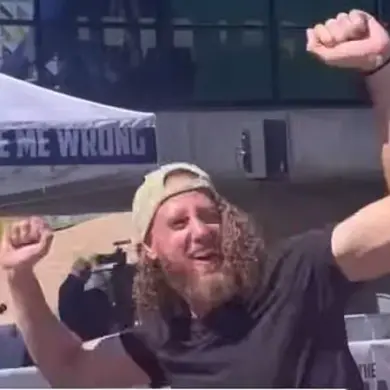 Man Seen Cheering After Charlie Kirk's Assassination Explains Actions on Social Media
